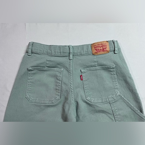 Levi Strauss Girls Relaxed Straight Carpenter Jeans Youth 14 Mint Green . NWOT - Picture 5 of 8